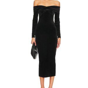 ALLSAINTS Black Velvet Dress